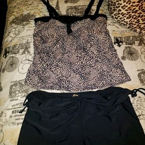 Plus size 2 piece swim suit